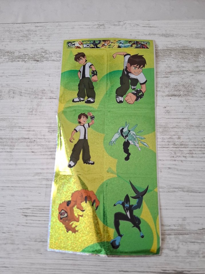 BEN 10 ders etiketi sticker - Görsel 5