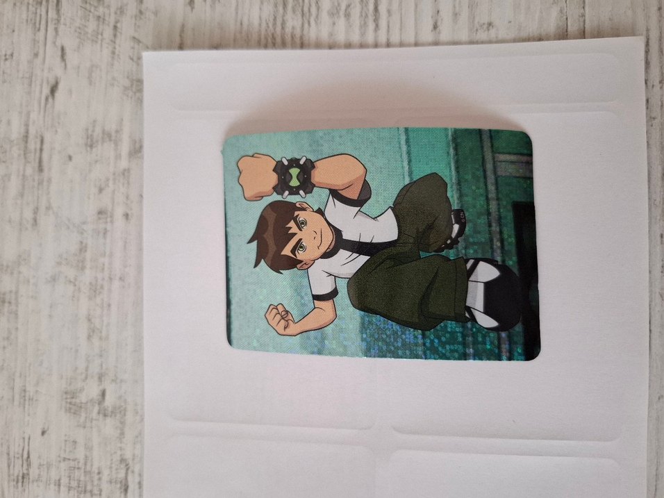 BEN 10 ders etiketi sticker - Görsel 2