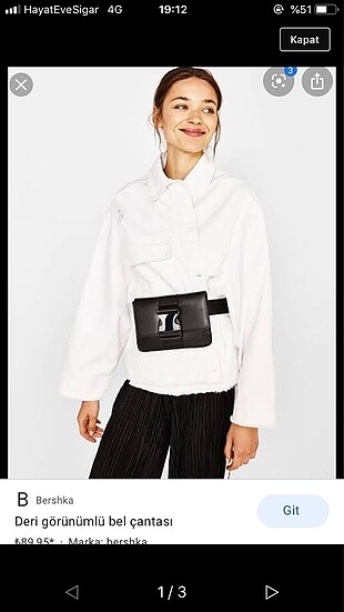 Bershka bel çantası