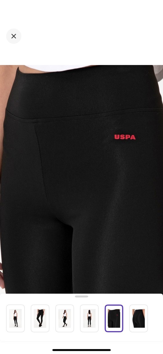 Siyah Midi Spor Tayt Kadın - Görsel 3