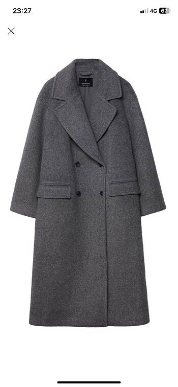 Stradivarius gri kaban