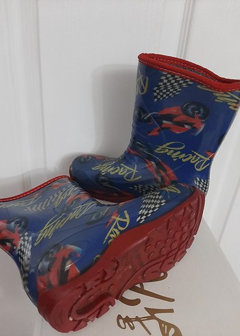 Mavi Desenli Lastik Erkek Çizme - Görsel 6