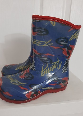 Mavi Desenli Lastik Erkek Çizme - Görsel 3