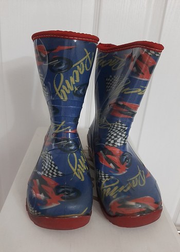 Mavi Desenli Lastik Erkek Çizme - Görsel 2