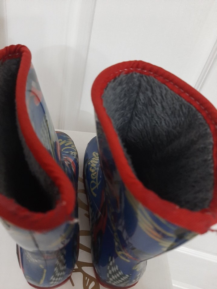 Mavi Desenli Lastik Erkek Çizme - Görsel 5