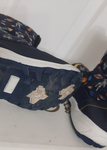 Erkek Çocuk Mavi Desenli Cırt Cırtlı Bot - Görsel 6