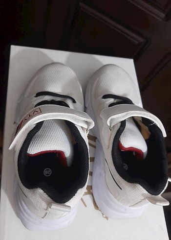 Beyaz Erkek Çocuk Spor Ayakkabı Velcro - Görsel 4