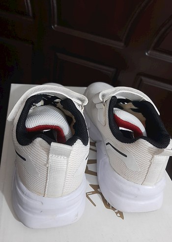 Beyaz Erkek Çocuk Spor Ayakkabı Velcro - Görsel 3
