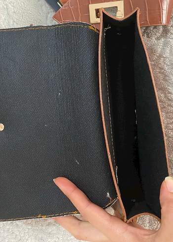 Kahverengi Deri Kemerli Kadın Çanta - Görsel 2