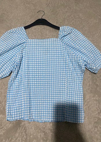 Mavi  Kadın Bluz, - Görsel 2