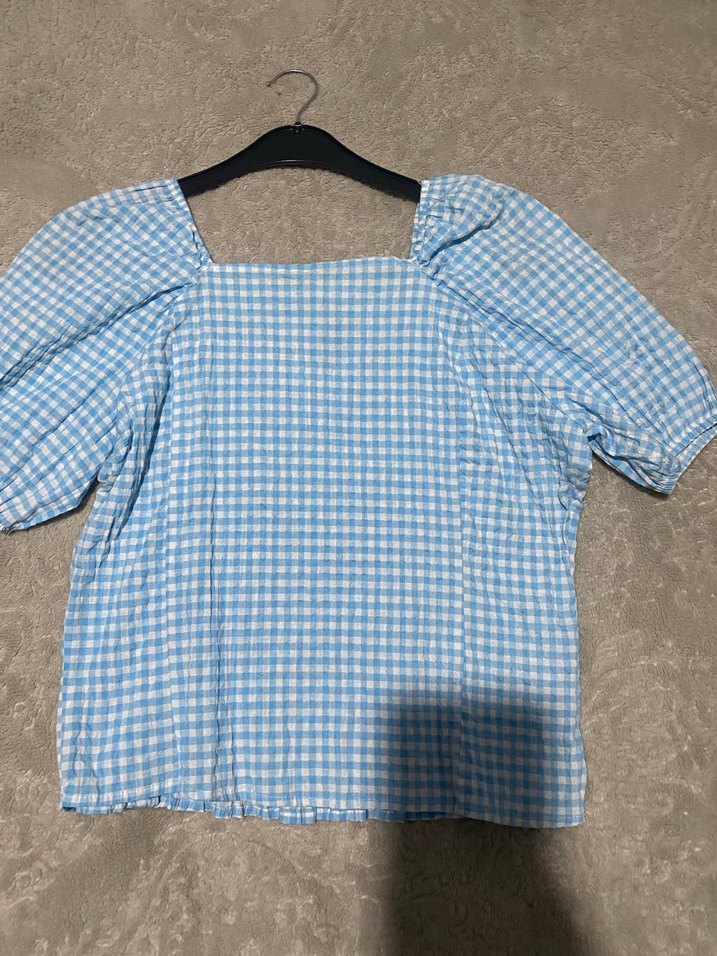 Mavi  Kadın Bluz, - Görsel 2