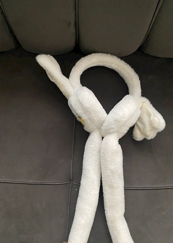 Beyaz Peluş kulaklik - Görsel 4