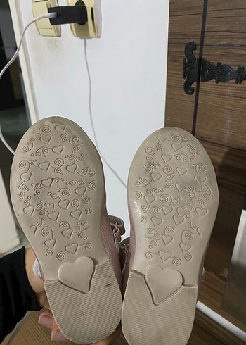 Kız Çocuk Pembe Fiyonklu Babet Ayakkabı - Görsel 5