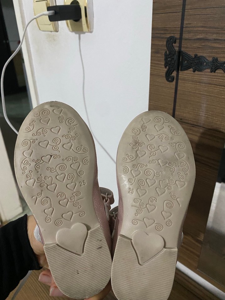 Kız Çocuk Pembe Fiyonklu Babet Ayakkabı - Görsel 5