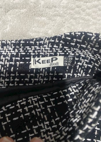 Ekose Desenli Örme Midi Etek - Görsel 4