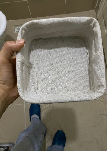 2 li duzenleyici Bej Renkli Depolama Sepeti - Görsel 3