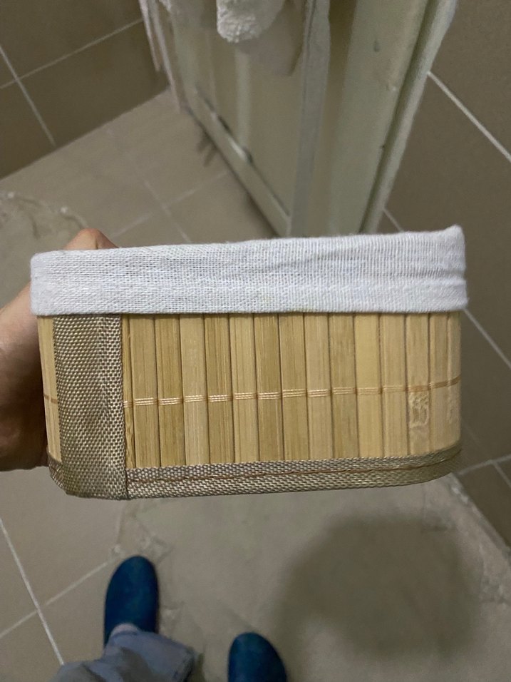 2 li duzenleyici Bej Renkli Depolama Sepeti - Görsel 4