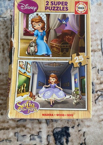 Sofia The First Ahşap 2'li Çocuk Puzzle