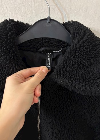 Siyah Kürklü Günlük Kadın Ceket - Görsel 4