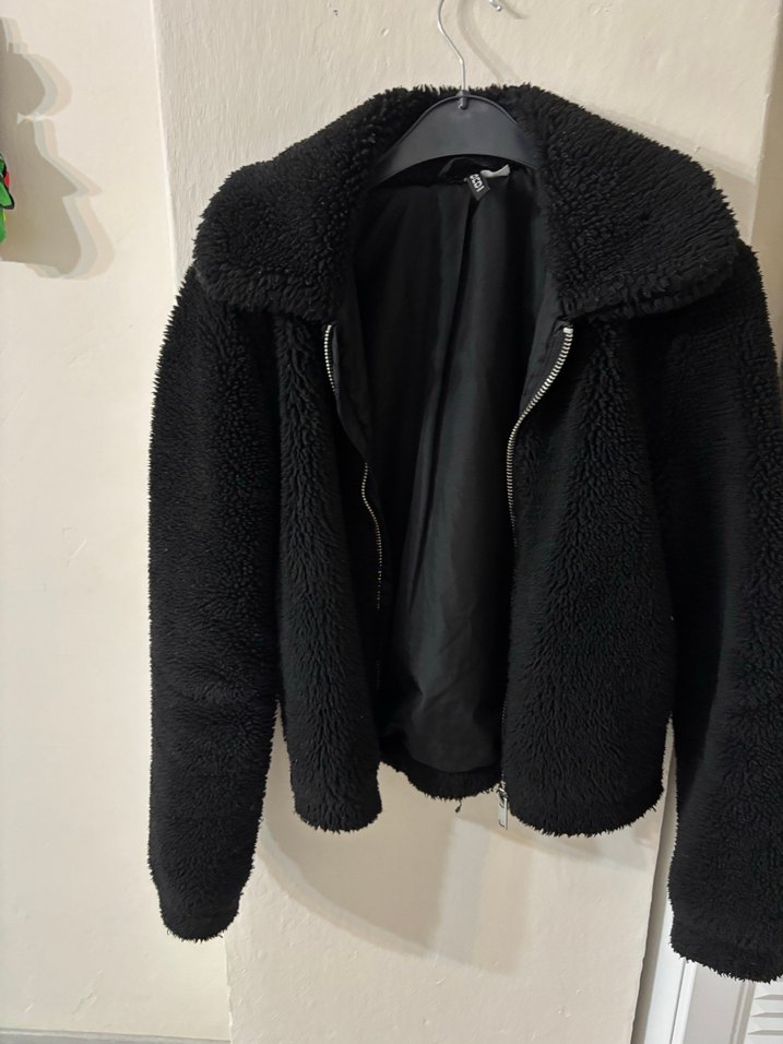 Siyah Kürklü Günlük Kadın Ceket - Görsel 3