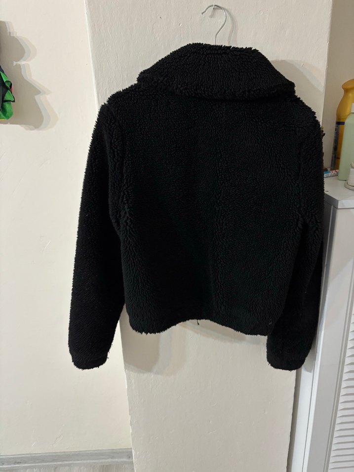 Siyah Kürklü Günlük Kadın Ceket - Görsel 5