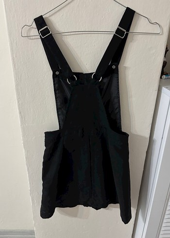 Siyah Askılı Mini Overal - Görsel 2