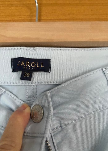 38 Beden mavi Renk Buz mavisi Midi Denim Kadın Pantolon