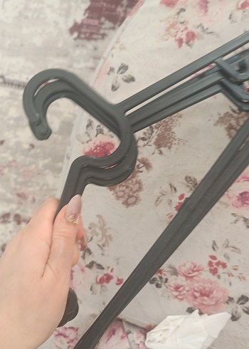 Avcılar Plastik Slim Askı Siyah 24'lü - Görsel 2