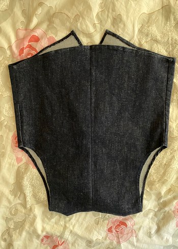 Diğer Fermuarlı Denim Yelek