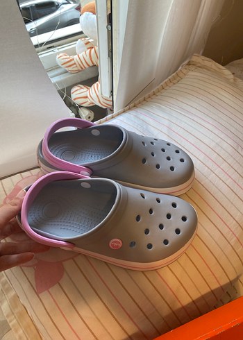 38 Beden gri Renk Pembe Gri Kadın Terlik