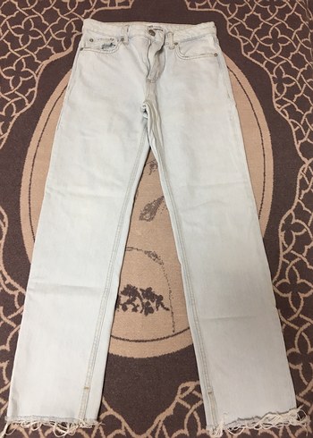 Zara Zara Buz mavisi Fit Midi Jean