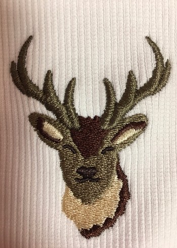 Reflect studio wwf Minimalist Geyik fitilli beyaz Tişört - Görsel 3