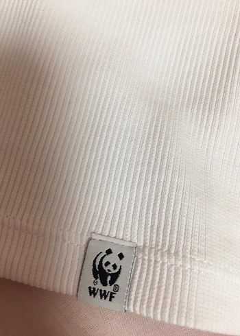 Reflect studio wwf Minimalist Geyik fitilli beyaz Tişört - Görsel 4