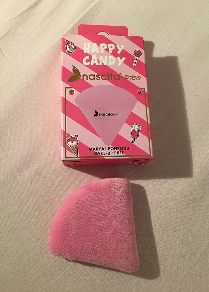 Happy candy Nascita pro makyaj ponponu üçgen - Görsel 4