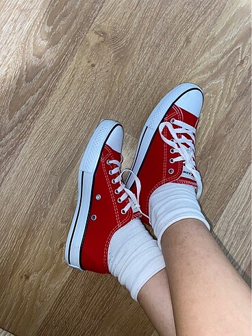 Kinetix Kırmızı converse spor ayakkabı