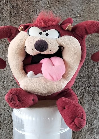 Bordo Renkli Peluş Oyuncak Tazmanya Canavarı