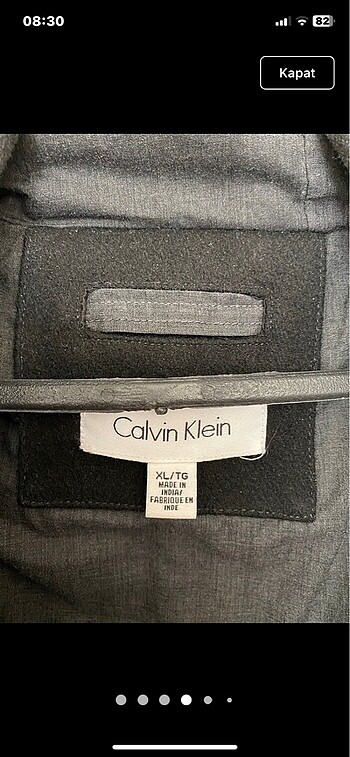 xl Beden CALVİN CLAIN SİYAH KABAN