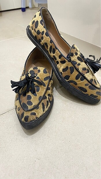 Leopar Loafer Ayakkabı