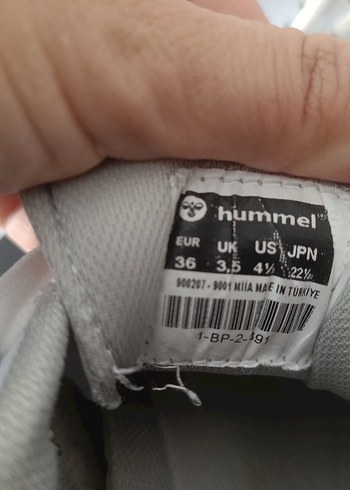 36 Beden Beyaz Bağcıklı Spor Ayakkabı Hummel