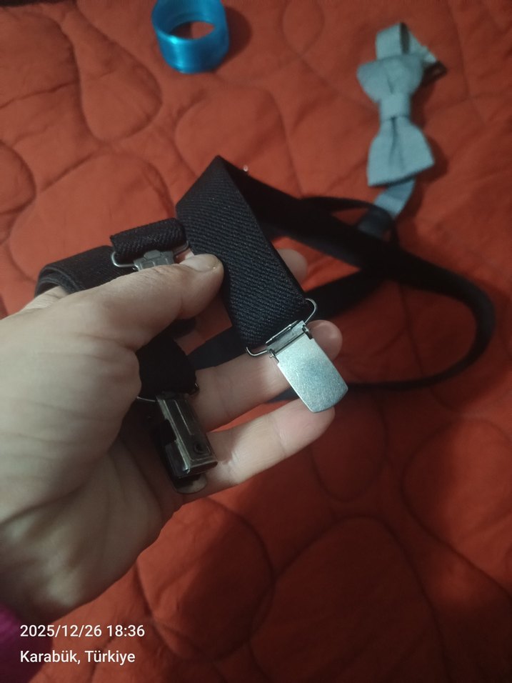 Siyah Çocuk Askısı ve papyon - Görsel 3