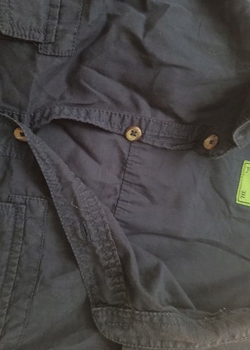 DeFacto lacivert Keten Kısa Kollu Erkek Gömlek - Görsel 2