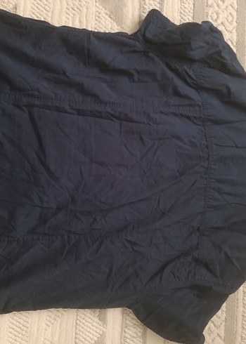 DeFacto lacivert Keten Kısa Kollu Erkek Gömlek - Görsel 5