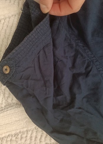 DeFacto lacivert Keten Kısa Kollu Erkek Gömlek - Görsel 4