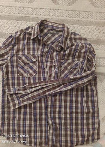 Erkek ekoseli uzun Kollu Düğmeli Gömlek - Görsel 5