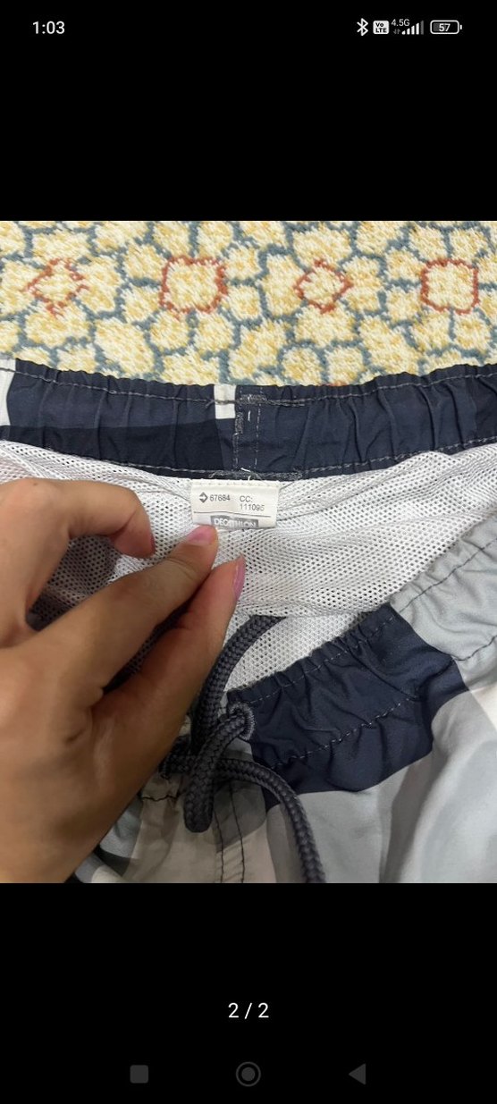 Erkek Çok Renkli deniz Şort Decathlon - Görsel 2