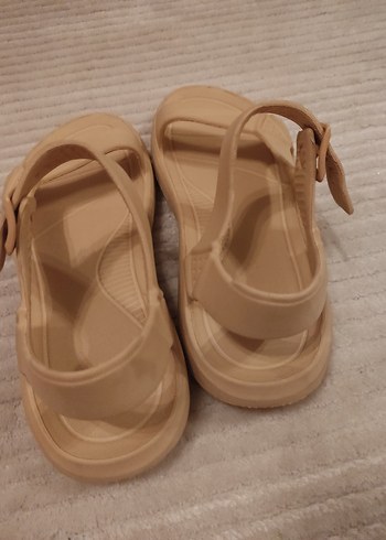 Bej erkek Günlük Bantlı Sandalet eva - Görsel 2