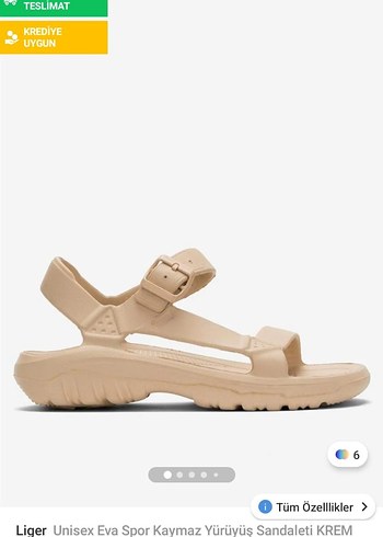 Bej erkek Günlük Bantlı Sandalet eva - Görsel 5