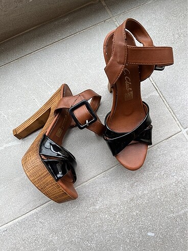 Platform yazlık topuklu ayakkabı