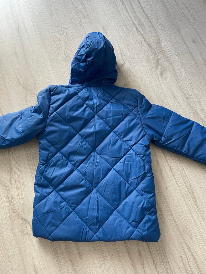 Erkek Çocuk Mavi Kapüşonlu Mont - Görsel 2