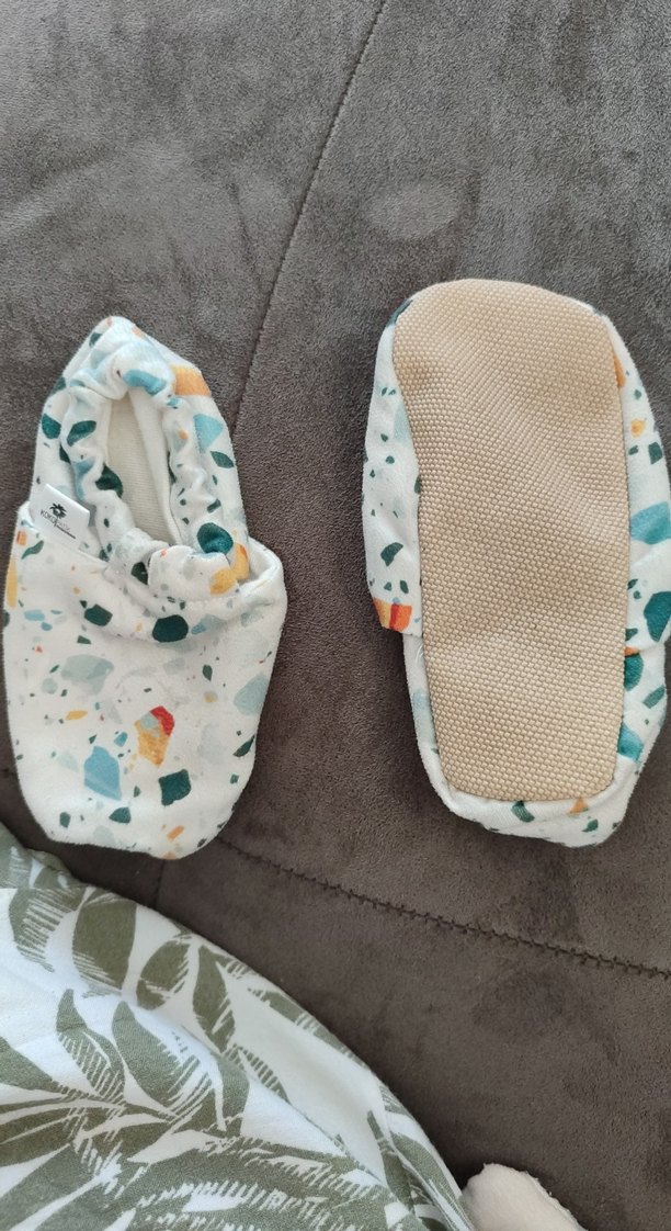 Erkek Bebek Bağlamalı Desenli Ev Ayakkabısı - Görsel 2